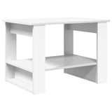 Coffee Table White 72 x 50 x 50 cm Engineered Wood 8000188