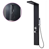 Shower Panel System Aluminium Matte Black 142373