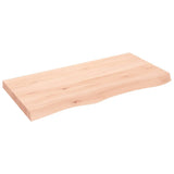 Wall Shelf 100x50x cm Untreated Solid Wood Oak 363568