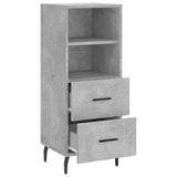 Sideboard Concrete Grey 34.5x34x90 cm Engineered Wood 828688