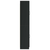 Cabinet Set 2 pcs Black Engineered Wood 3416953