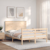 Bed Frame without Mattress 140x200 cm Solid Wood 3195221