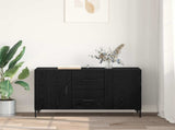 Sideboard Black Oak 100 x 36 x 60 cm Engineered Wood 882480