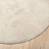 ZNTS 'HUARTE' Beige Rug 160x230 cm Oval 4103618