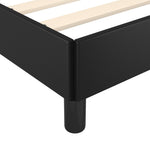 Bed Frame without Mattress Black 120x190 cm Small Double Faux Leather 379496