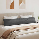 Sofa Pillows 2 pcs Dark Grey 200 x 40 cm Corduroy Fabric 42013904