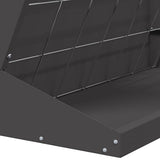Hay Feeder Black 71 x 33 x 70 cm Cold-Rolled Steel 874630