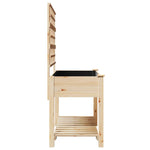 Garden Planter Beige 115 x 60.5 x 153 cm Solid fir wood 42006571