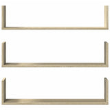 Wall Shelves 3 pcs Sonoma Oak 80x18x18 cm Engineered Wood 853292