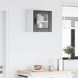 Wall Glass Cabinet LUCCA Black 40 x 31 x 40 cm Engineered Wood 884836