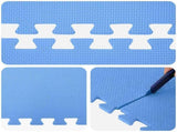 Floor Mats 12 pcs Blue 4.32 m EVA Foam 42040750