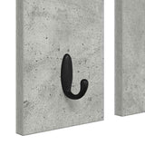 Wall-Mounted Coat Rack with Shelf Concrete grey 84 x 10 x 80 cm 874494