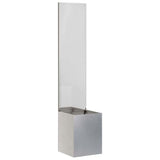 Garden Privacy Screen Sliver 32 x 150 cm Stainless steel 876375