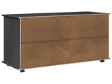 Rolling Cabinet Grey 100 x 39 x 65.5 cm Solid Pine Wood 42028386