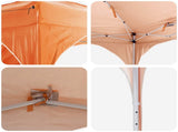Pop-up Party Tent 575 x 288 x 245 cm Orange Oxford Fabric 42019899