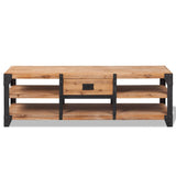 Three Piece Living Room Furniture Set Solid Acacia Wood 274708