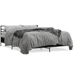 Bed Frame without Mattress Black 150x200 cm King Size 3280047