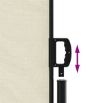 Retractable Side Awning Cream 140x500 cm 4004415