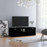 TV Cabinet Black 120x34x37 cm Engineered Wood 801162