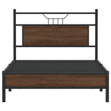 Bed Frame without Mattress Brown Oak 107x203 cm Engineered Wood 4106994