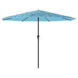 Garden Parasol with Steel Pole Blue 388x388x248 cm 4005114