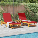 Sun Lounger 2 pcs Brown 63 x 199 x 85cm Solid Acacia wood 3325198