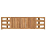 Garden Bench 2 -Seater 126 cm Solid Teak Wood Natural 42033196
