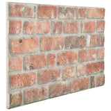 3D Wall Panels with Red Brick Design 10 pcs EPS 147195