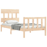 Bed Frame without Mattress 90x200 cm Solid Wood Pine 3193321