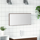 Mirror Brown oak 80 x 37 cm Glass and Engineered Wood 863305