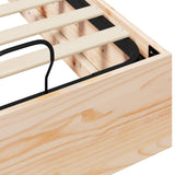 Ottoman Bed Frame Natural 100 x 200 cm Solid Pine Wood 3418735