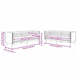Living Room Couch 2 pcs Black Faux Leather 3385862