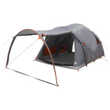 Tunnel Tent with Roof Grey and Orange 370 x 275 x 210 cm 42028679