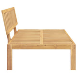 Garden Pallet Middle Sofa Solid Wood Acacia 365850