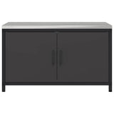 Kitchen Storage HATTEM Black 90 x 50 x 53 cm Steel 874996