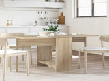 Dinning Table 138 x 70 x 73.5 cm Engineered Wood Sonoma Oak 8006073