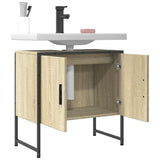 Bathroom Sink Cabinet Sonoma Oak 60x33x60 cm Engineered Wood 842457