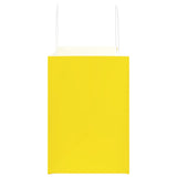 ZNTS Paper Bags 250 pcs with Handles Yellow 32x17x25 cm 4101789