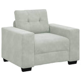 Sofa Set 3 pcs Grey Velvet 3324639