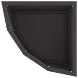 Corner Planter Black 30 x 30 x 35 cm Steel 883654