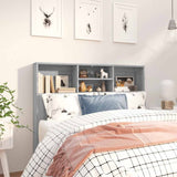 Headboard Cabinet Grey Sonoma Engineered Wood Headboard Cabinet 817247