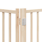 Dog Gate with Door Foldable 9 Panels 450 cm Poplar Wood 3155697