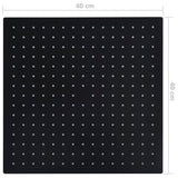 Rain Shower Head Stainless Steel 40x40 cm Square Black 147698