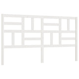 Bed Headboard White 186x4x104 cm Solid Wood Pine 818206