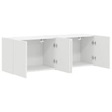 TV Wall Cabinet 2 pcs White 59.5 x 31 x 40 cm Engineered Wood 892330