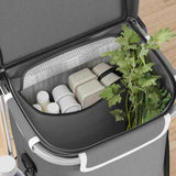 Shopping Trolley Folding Grey 47 x 39 x 100.5 cm Oxford fabric 42002338