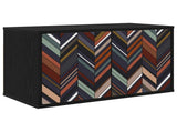 Wall-mounted TV Cabinet OMMEN 69 x 33 x 40 cm Black Oak 8007130