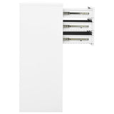 Office Cabinet White 90x40x102 cm Steel 336405