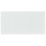 Lace Curtain with Curtains Floral White 300 x 900 cm Polyester 4107968