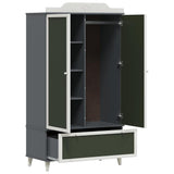 Wardrobe with Chalkboard Grey and White 90 x 45 x 165 cm 42003035